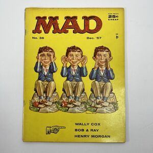 Mad Magazine - Vintage - Dec 57 - 1957 - No. 36 - Cox Bob Ray Morgan
